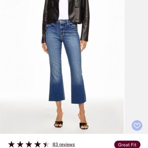 L'AGENCE Blue Ankle Cropped Jeans